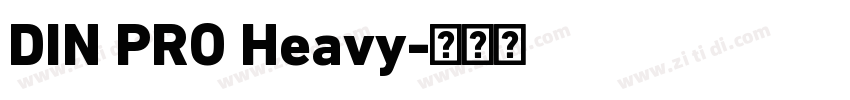 DIN PRO Heavy字体转换